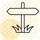 Garden Sign Board Garden Sign Icon