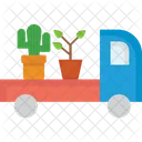 Garden Vehicle Cactus Pot Icon