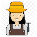 Gardener Gardening Farmer Icon