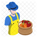 Fruiterer Farmer Agriculturist Icon