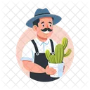 Gardener Character Person Icon