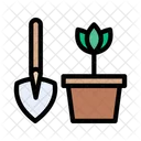Gardening Plant Shovel Icon