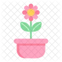 Gardening Flower Flowerpot Botanical Icon