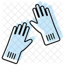 Gardening Gloves Color Shadow Thinline Icon Icon