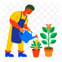 Gardening Watering Plants Hobby Icon