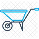Wheelbarrow Construction Cart Icon