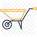 Wheelbarrow Construction Cart Icon