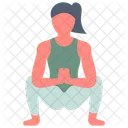 Garland Pose Malasana Squat Pose Symbol