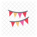 Garlands Buntings Decoration Icon