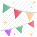 Garlands Decoration Flags Icon