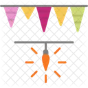 Garlands Decoration Party Icon