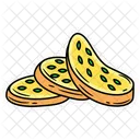 Garlic bread sticker  Icon