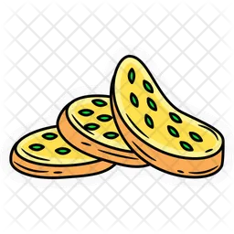 Garlic bread sticker  Icon