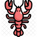 Garnelen Shrimps Meeresfruchte Symbol