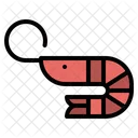 Garnelen Meeresfruchte Schalentiere Symbol