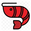Garnelen Meeresfruchte Schalentiere Symbol