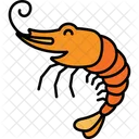 Garnelen Garnelen Meerestier Symbol