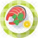 Garnelen Meeresfruchte Platte Symbol