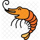 Garnelen Shrimps Meeresfruchte Symbol