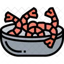 Garnelen Shrimps Meeresfruchte Symbol