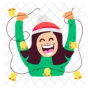 Garota de Natal  Ícone