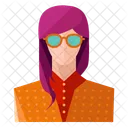 Hipster Garota Avatar Ícone