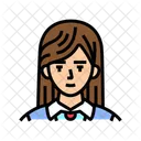 Avatar Escola Menina Ícone