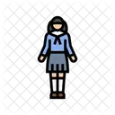 Japao Escola Menina Ícone