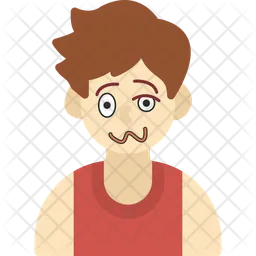 Garoto bêbado  Ícone