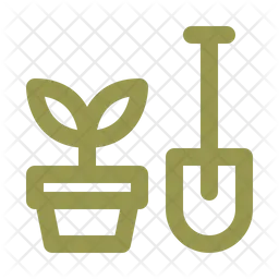 Gartenarbeit  Symbol