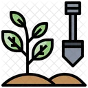 Gartenarbeit  Symbol