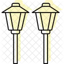 Garten Beleuchtung Im Freien Symbol