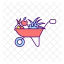 Hof Trimmen Gartenbau Symbol