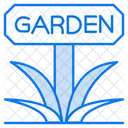 Gartentafel Schild Wegweiser Symbol