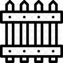 Gartengitter Palisade Holzgitter Symbol