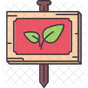 Garten Schild Namensschild Symbol