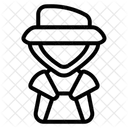 Gartner Mann Pflanze Symbol