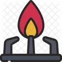 Gas Hob Lit Icon