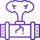 Gas Leak Smoke Icon