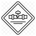 Gas Leak Warning Sign Leak Icon