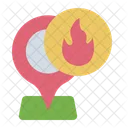 Gas Location Pin Map Icon