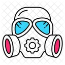 Industrial Toxic Gas Mask Icon