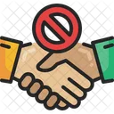 Hand Shake No Touch Icon