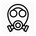 Gas Mask Respirator Safety Icon