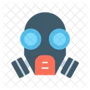 Gas Mask Chemical Warfare Hazardous Material Icon