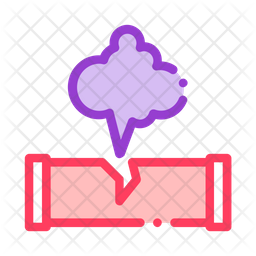 Gas pipe leakage Icon