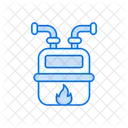 Gas pipe meter  Icon