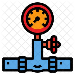 Gas Pipe Valve  Icon