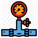 Gas Pipe Valve Icon