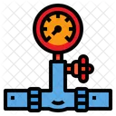 Gas Pipe Valve  Icon